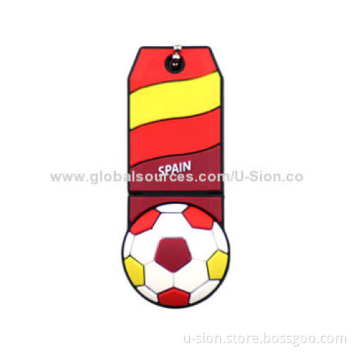 Cartoon USB Flash Drives with Chain, Full Capacity from 128MB to 64GB, OEM/ODM orders are Accepted